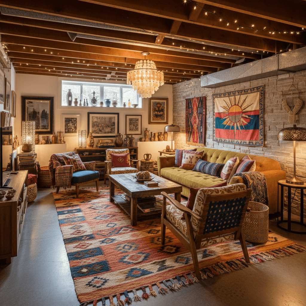 Bohemian Basement: after AI redesign