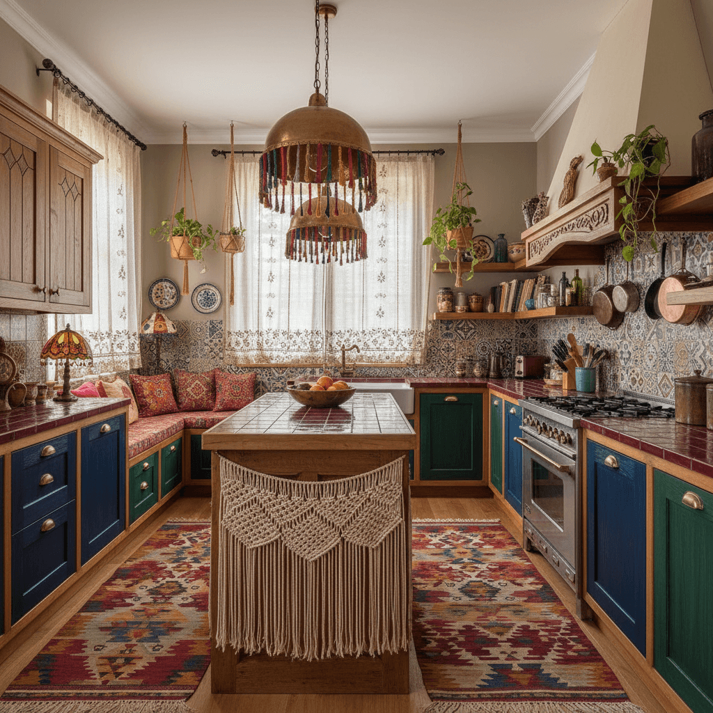 Bohemian Kitchen: after AI redesign