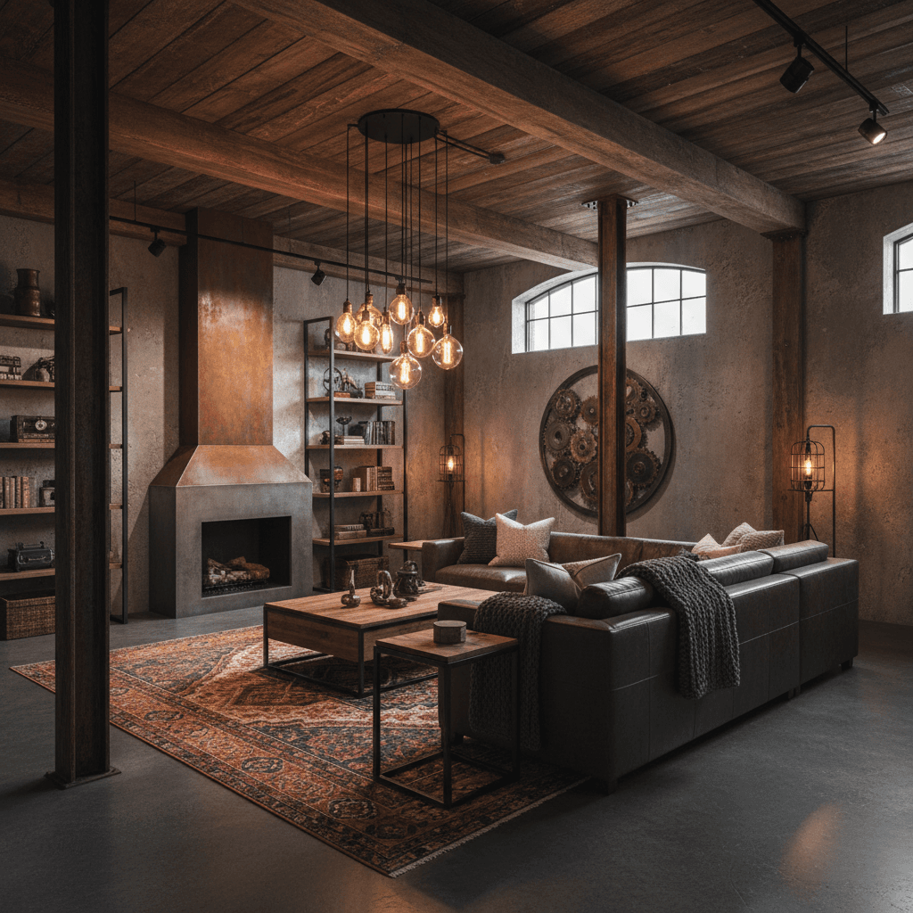 Industrial Basement: after AI redesign