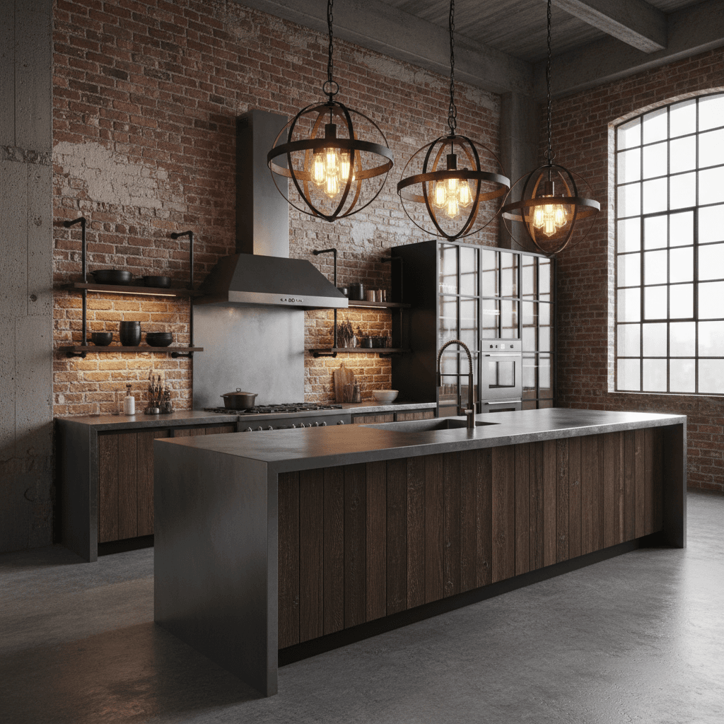Industrial Kitchen: after AI redesign