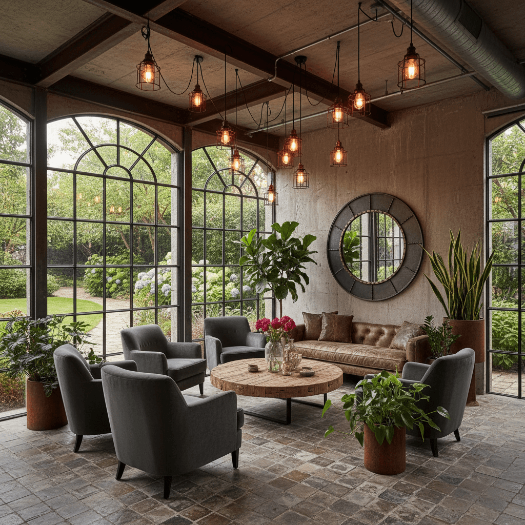 Industrial Sunroom: after AI redesign