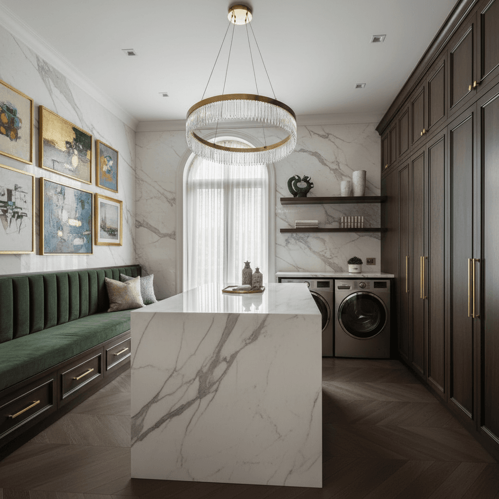 Luxury Laundry Room: after AI redesign