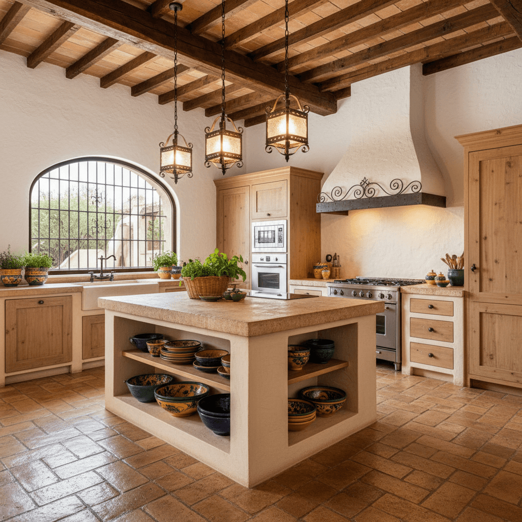 Mediterranean Kitchen: after AI redesign