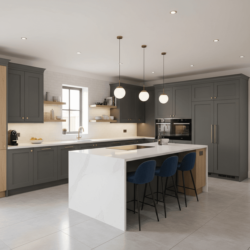 Modern Kitchen: after AI redesign