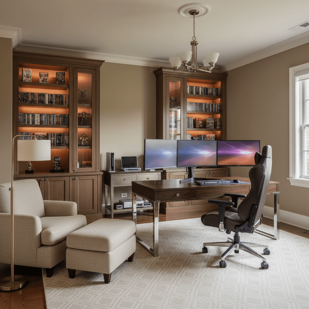 Transitional Gaming Room: after AI redesign