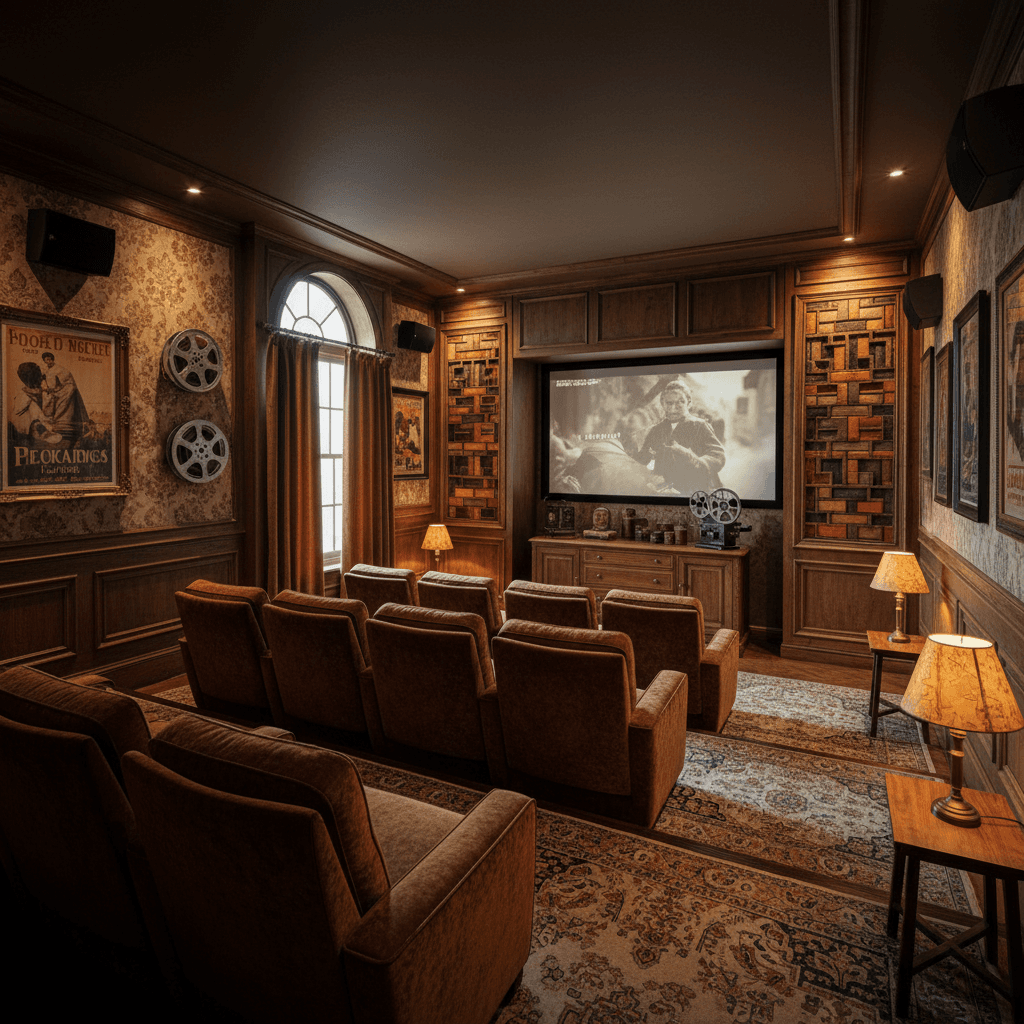 Vintage Home Theater: after AI redesign