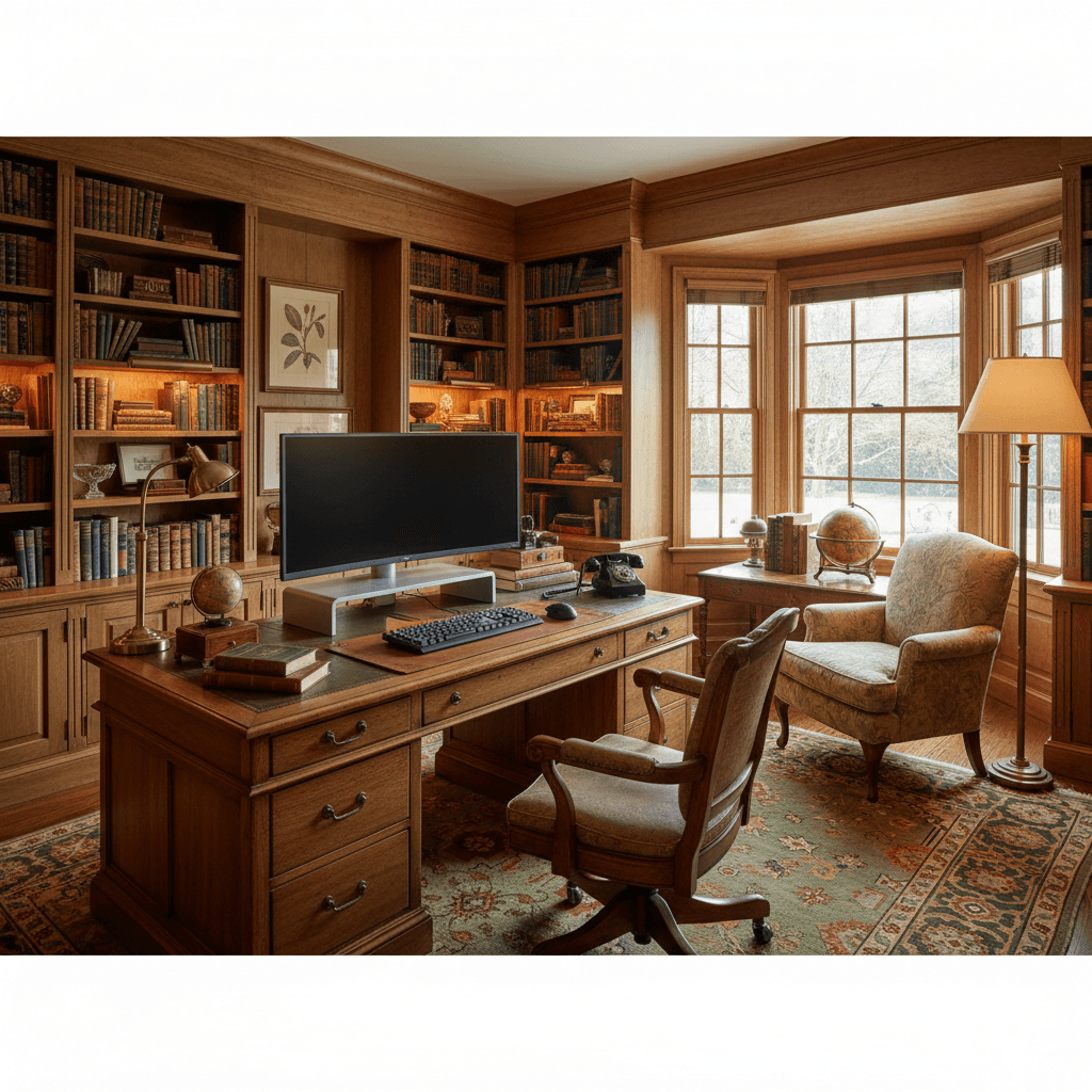 Vintage Office: after AI redesign