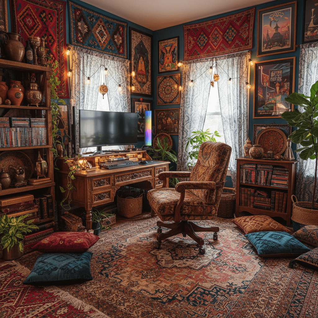 Bohemian Gaming Room: after AI redesign