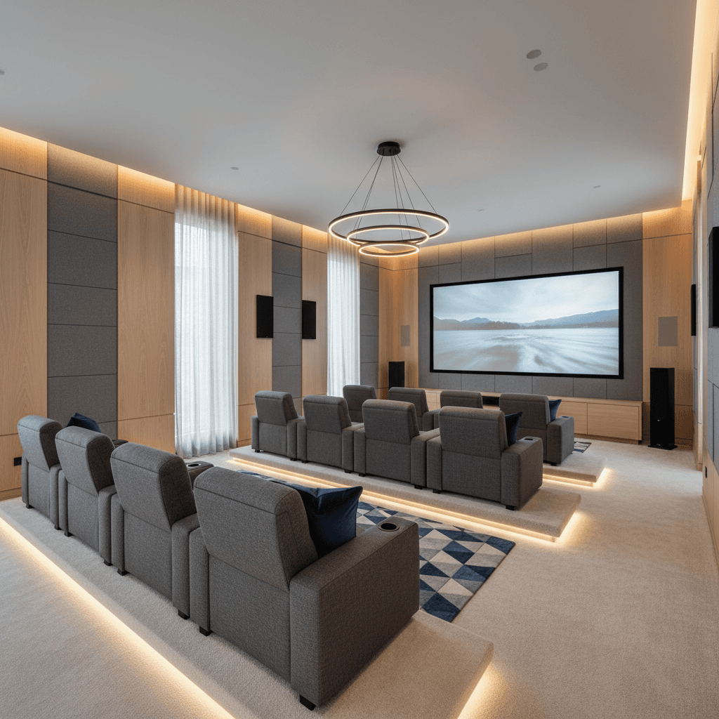 Modern Home Theater: after AI redesign