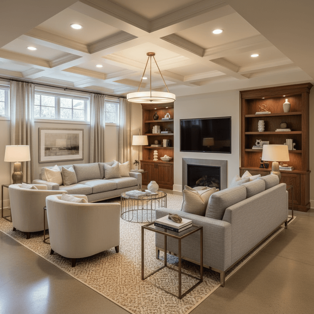 Transitional Basement: after AI redesign